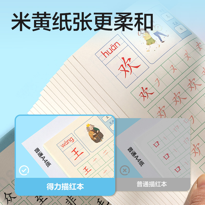 尊龙凯时HW325-2学前300字描红字帖(混)(本)